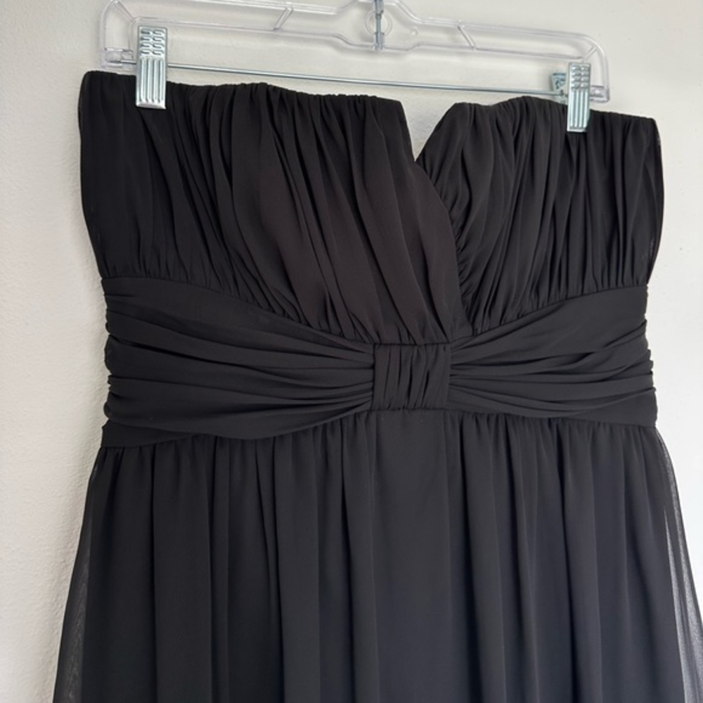 White House Black Market‎ Strapless Black Dress Size 10